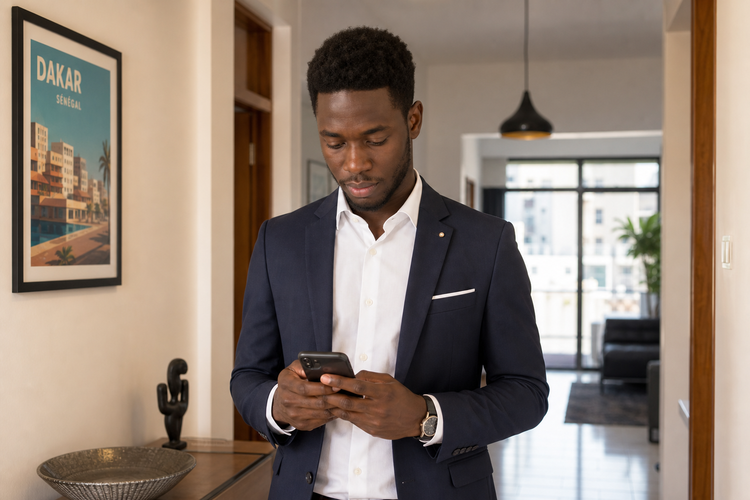 Gestionnaire consultant les incidents sur son téléphone